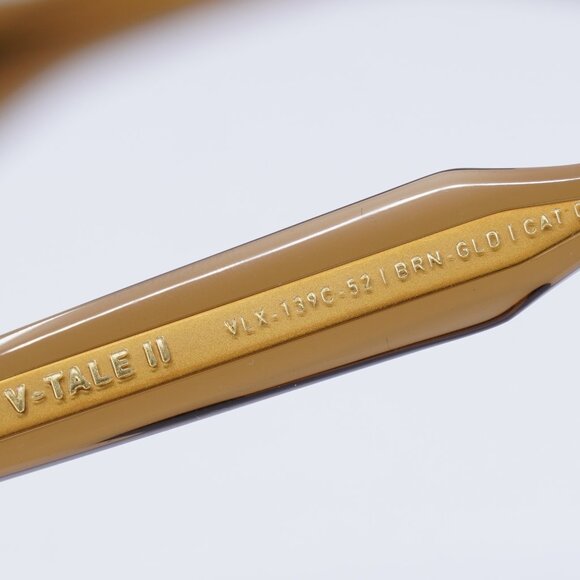 Valentino V-TALE II VLX-139C Eyeglasses Transparent Brown 52mm Aviator Frame - Picture 5 of 11